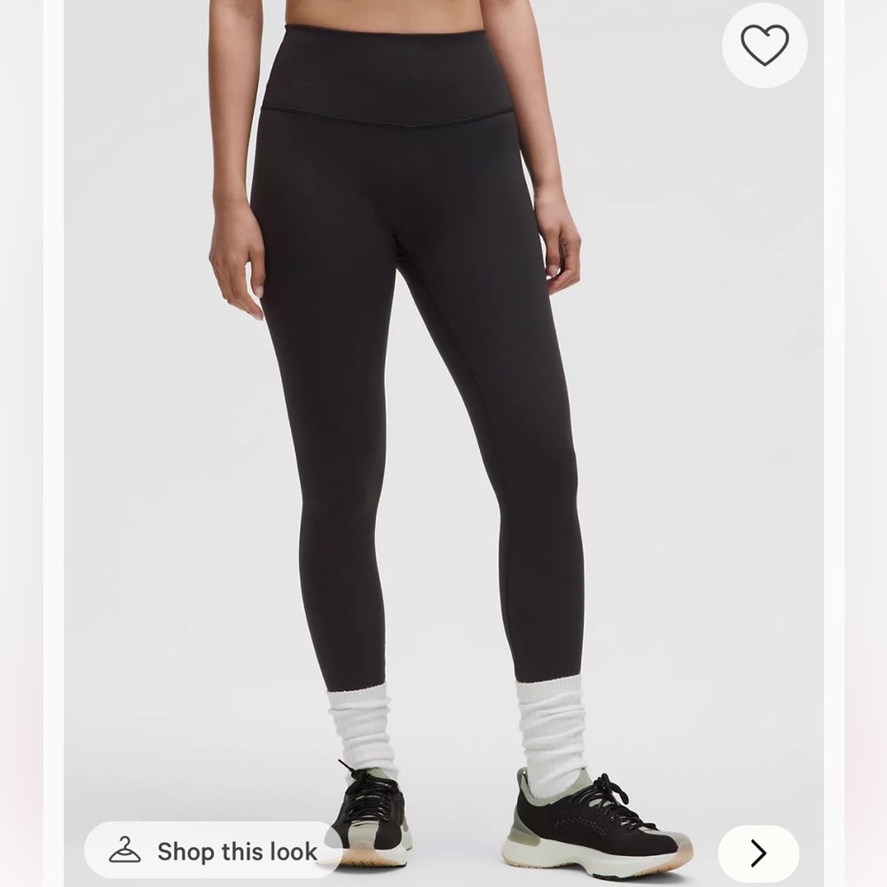 Wunder Train High-Rise Black Leggings Size 4 25"